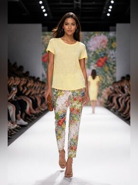 Soft Surroundings Floral Print Pants